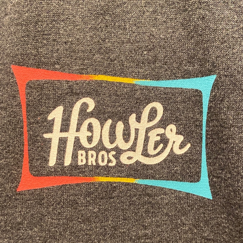 Howler Brothers Charcoal Hoodie with Logo Patch - Picture 3 of 4